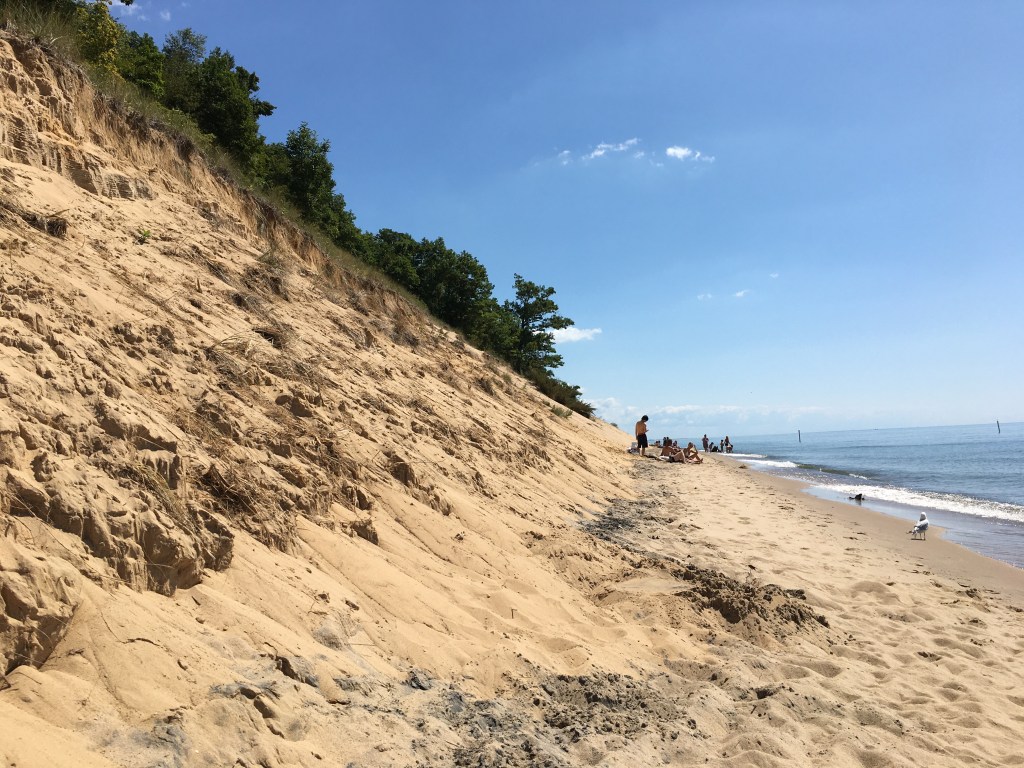 Sand Dune at Kirk Park on Lake Michigan.